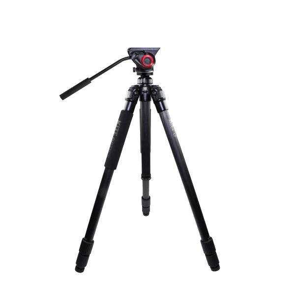 KITE ARDEA CF STATIEF + MANFROTTO HOOFD MVH500AH