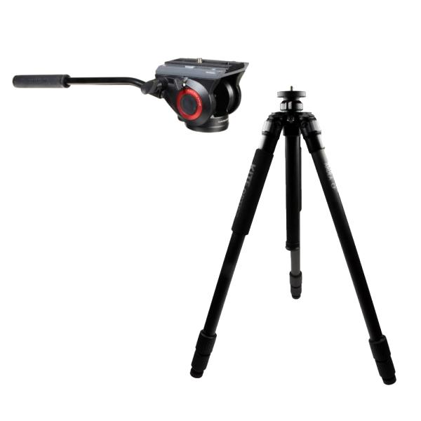 KITE TREPPIEDE ARDEA CF + MANFROTTO TESTA MVH500AH